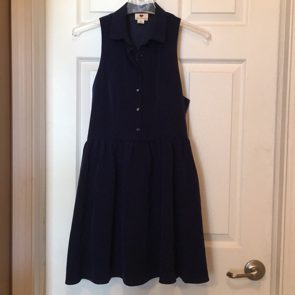 Navy Blue Sleeveless Dress